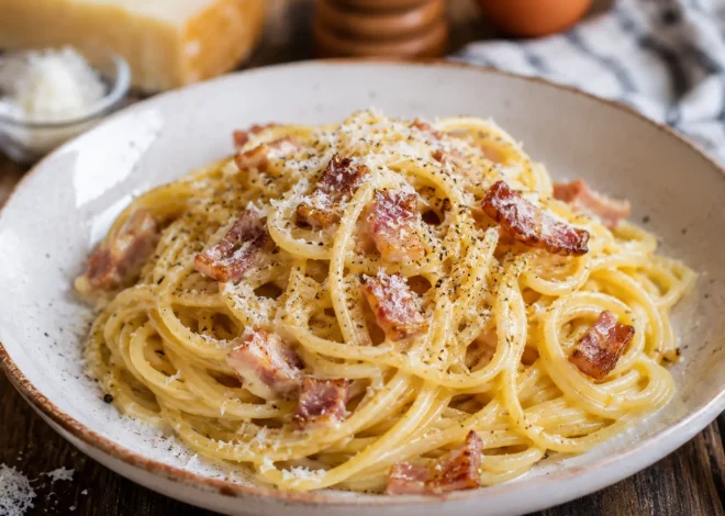 Classic Italian Spaghetti Carbonara – Authentic Roman Recipe (No Cream)